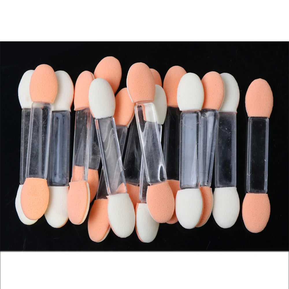 10/30/50/100Pcs Nail Powder Brush Makeup Double Sided Sponge Sticks