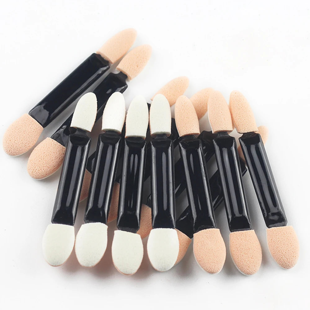 10/30/50/100Pcs Nail Powder Brush Makeup Double Sided Sponge Sticks