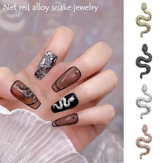 Snake Shaped Nail Art Rhinestones