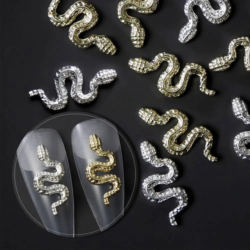 Snake Shaped Nail Art Rhinestones